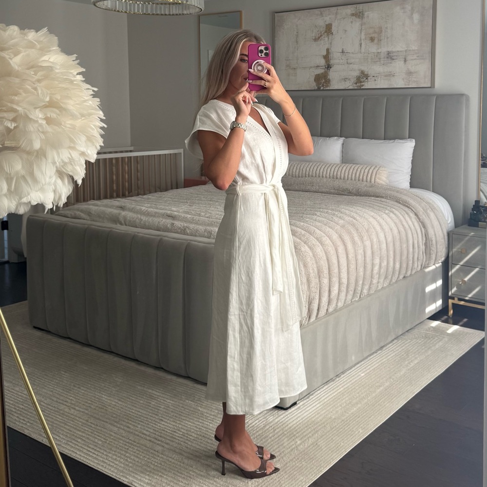 Mango Linen-Blend Dress - Picture 7 of 12